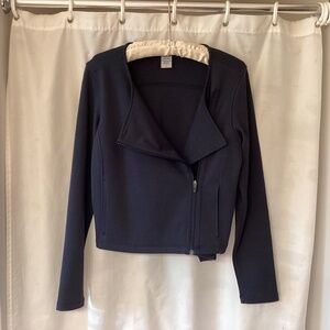 Wool& Lou Moto jacket in Washed Navy M